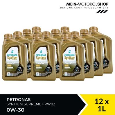 Petronas Syntium Supreme FPW02 0W-30 12x1 Liter