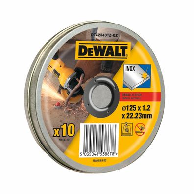 DEWALT Trennscheibe 125x1,2x22,23mm Inox 10 St DT42340TZ-QZ