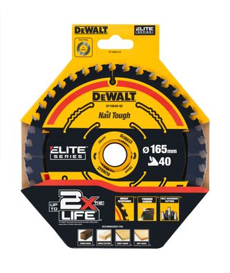DEWALT ELITE Kreissägeblätt. 165/20 mm 40 WZ DT10640-QZ