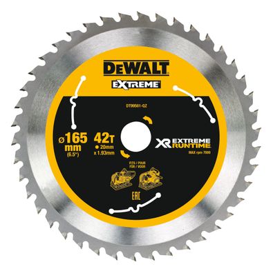DEWALT Kreissägeblatt Tauchkr.165/20mm 42 WZ/FZ DT99561-QZ