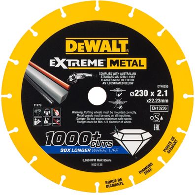 DEWALT Diamanttrennscheibe 230x2.1mm DT40255-QZ
