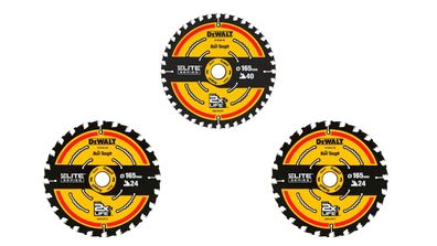 DeWALT ELITE Kreissaegeblatt 165/20 mm SET DT10397-QZ