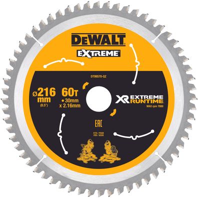 DeWALT Kreissaegeblatt stat. 216/30mm 60WZ/FZ DT99570-QZ