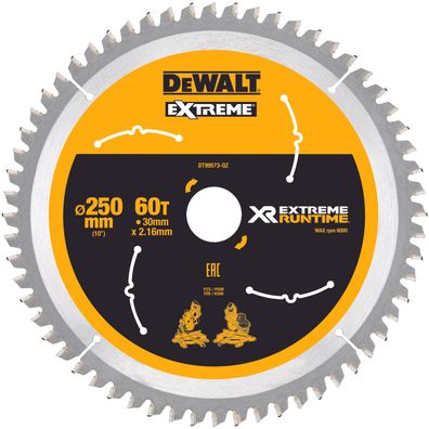 DeWALT Kreissaegeblatt stat. 250/30mm 60WZ/FZ DT99573-QZ