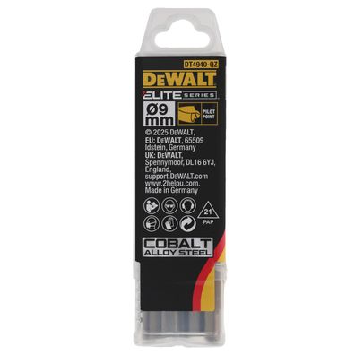 DeWALT 10x Metallbohrer HSS-Co 9x125x81mm DT4940-QZ