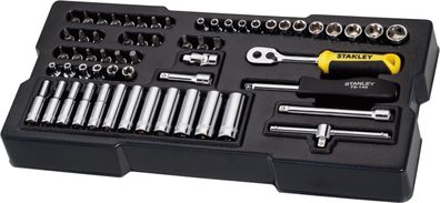 Stanley 1/4" Steckschlüssel/Zubehör 60-tlg STMT1-74175