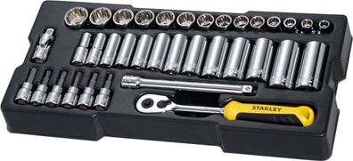 Stanley 3/8" Steckschlüssel/Zubehör 36-tlg STMT1-74174
