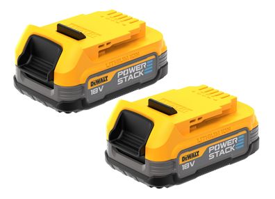 DeWALT Powerstack Akku, 18V / 1,7Ah, 2er-Set DCBP034E2-XJ