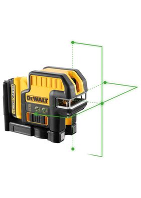 DeWALT Kombilaser, Grün, 2x180°, 5 P, 10,8V DCE0825D1G-QW
