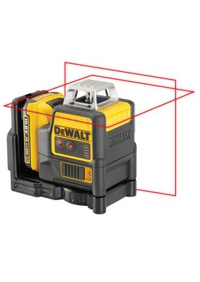 DeWALT Multilinienlaser, Rot, 2x360°, 10,8V DCE0811D1R-QW
