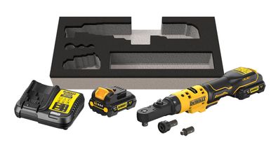 DeWALT Akku-Ratsche, 1/4-3/8Z, 12V / 3Ah DCF500L2G-QW