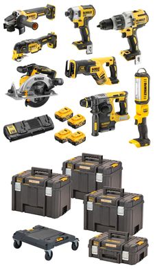 DeWALT Akku-Kombopack (8-tlg.), 18V DCK853P4T-QW