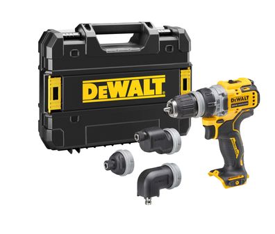DeWALT Akku-Bohrschrauber, 4 Köpfe, 12 Volt DCD703NT-XJ
