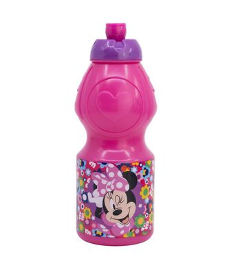 Disney Minnie Mouse Kindertrinkflasche 400 ml mit Tropfschutz Deckel
