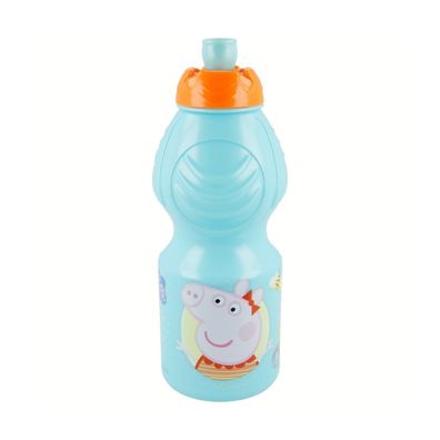 Peppa Pig Kindertrinkflasche 400 ml mit Tropfschutz Deckel