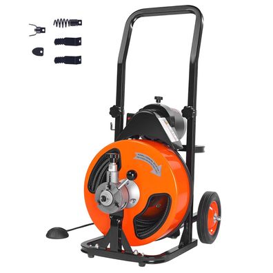 VEVOR Defekt Elektrische Rohrreinigungsmaschine 220V 30m Stahlkabel