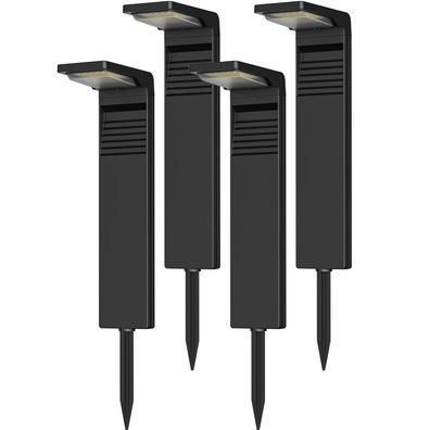 OUSFOT Solarstrahler 4 Stéck IP65 Solarleuchten Garten 2 Farbtemperaturen LED
