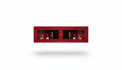 Rot Regal Luxus Holz Hochwertigkeit Eleganz Designer Art déco Design Möbelplatte
