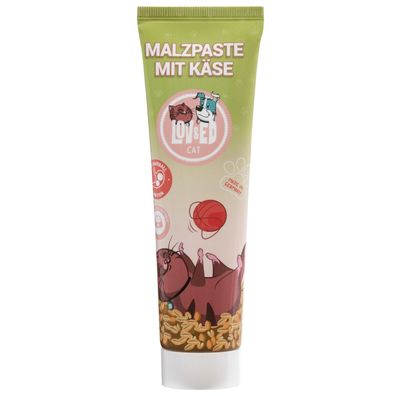 Lov&Ed Malzpaste mit Käse 100 g - Wohlbefinden für die Katze