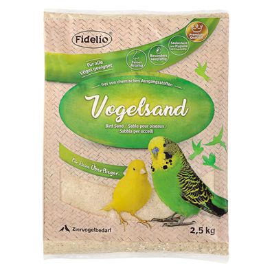 Fidelio V, Vogelsand, 2,5kg Beutel - Einstreu für den Vogelkäfig