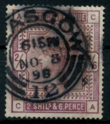 Grossbritannien 1840-1901 Nr 82ax zentrisch gestempelt X69FACE