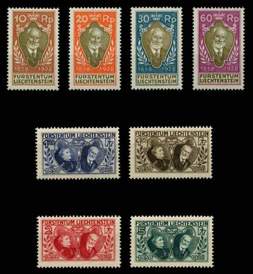 Liechtenstein 1928 Nr 82-89 postfrisch X6A8A82