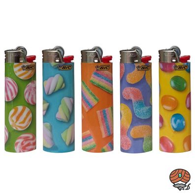 5 BIC Maxi Candy Feuerzeuge verschiedene Farben 5x nicht wählbar