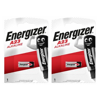 2x Energizer A23 12V Batterie Knopfzelle MN21 L1028 LRV08 23GA 55mAh