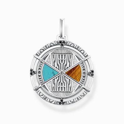 Thomas Sabo - PE951-364-7 - Anhänger - Unisex - 925er Silber geschwärzt - Talisman
