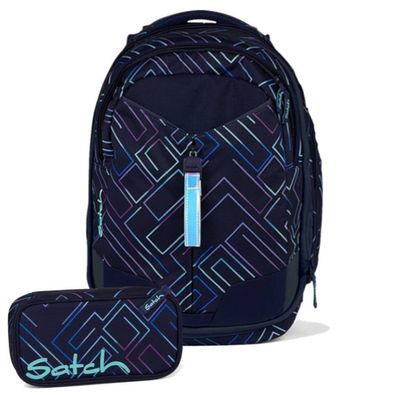 satch match Set aus match + Schlamperbox 24 MatBsc24, Purple Laser, Mädchen & Jungen