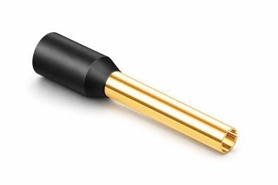 Viablue OFC-Aderendhülsen - 2,5mm² - 24k vergoldet - Kunststoff-Kragen