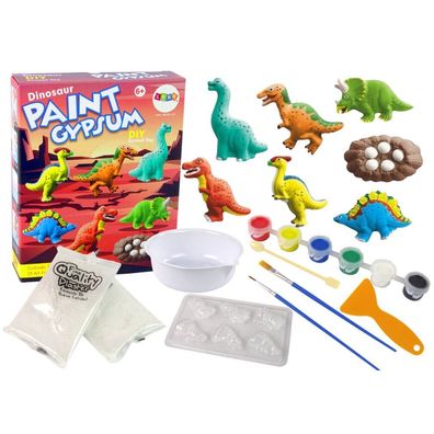 DIY-Gipsabguss-Set Dinosaurier bemalen