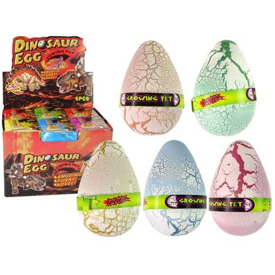 IMPORT Leantoys Wachsendes Dinosaurier-Ei 12 cm