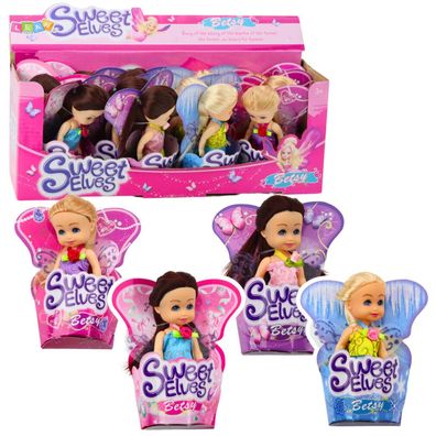 Lean Mini Fee Puppe Elf Blau Lila Rosa Mix 11.5Cm