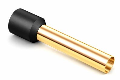 Viablue OFC-Aderendhülsen - 10,0mm² - 24k vergoldet - Kunststoff-Kragen
