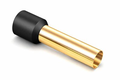 Viablue OFC-Aderendhülsen - 16,0mm² - 24k vergoldet - Kunststoff-Kragen