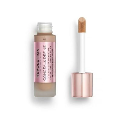 Revolution Make Up Conceal y Define Full Coverage Foundation F10 23ml