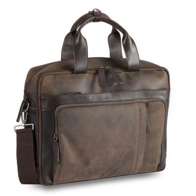 Strellson Brick Lane Charles Briefbag MHZ 4010002954, darkbrown, Herren