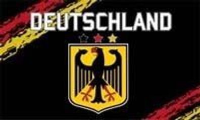 Fahne Flagge Deutschland 90x150 Hissflagge, Fan WM Fußball