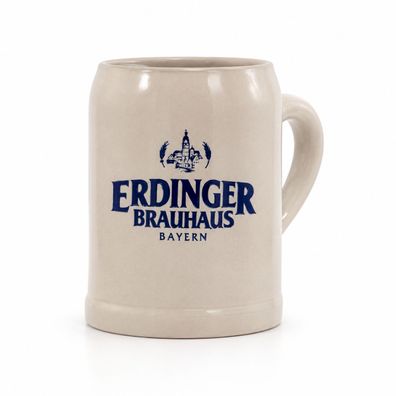 Erdinger Brauhaus Bayern Bierkrug 0,5 l aus Keramik - Original Steinkrug mit He