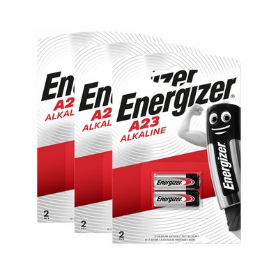 3x Energizer A23 2er Blister 12V Batterie Knopfzelle MN21 L1028 LRV08 23GA 55mAh