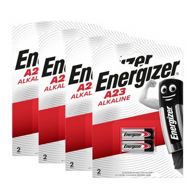 4x Energizer A23 2er Blister 12V Batterie Knopfzelle MN21 L1028 LRV08 23GA 55mAh