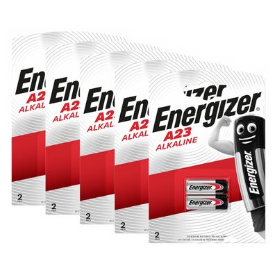 5x Energizer A23 2er Blister 12V Batterie Knopfzelle MN21 L1028 LRV08 23GA 55mAh