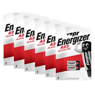 6x Energizer A23 2er Blister 12V Batterie Knopfzelle MN21 L1028 LRV08 23GA 55mAh