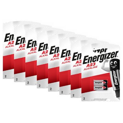 8x Energizer A23 2er Blister 12V Batterie Knopfzelle MN21 L1028 LRV08 23GA 55mAh