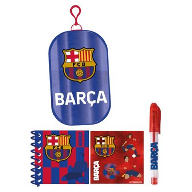 FC Barcelona Plüsch Schreibwarenset ältere Kinder Schulbedarf