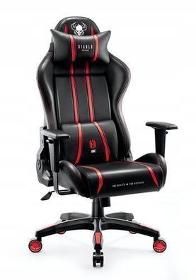 Diablo X-One 2.0 Gaming Stuhl Bürostuhl Schreibtischstuhl Rot, Größe King