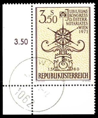 Österreich 1971 Nr 1359 zentrisch gestempelt ECKE-ULI X36BEAA