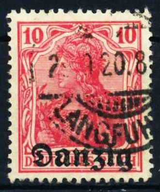DANZIG 1920 Nr 2b gestempelt X4BD4B2