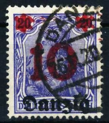 DANZIG 1920 Nr 17 gestempelt X4BD68A